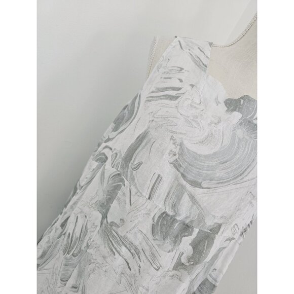 Lands Downunder Linen Sleeveless Lagenlook Relaxed Oversize Italy Gray Dress S - Picture 4 of 10